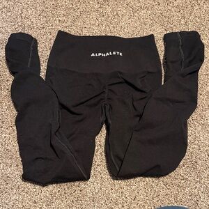Alphalete Amplify Contour Black High-Rise Leggings